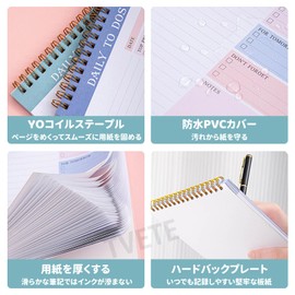 TVETE Task Management Notebook, Todo Notebook, Time Management Notebook, Notepad, Weekly Time Management, Spiral Planner Notebook, A5 Schedule Notebook, Learning Program, Time Schedule, to-Do List, 60