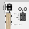 CCJH 8FT/96'' Box Rail Sliding Barn Door Hardware Kit Aluminium