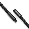 SERASAR Men's Premium Leather Necklace, Stainless Steel Pendant, Secure Clasp,
