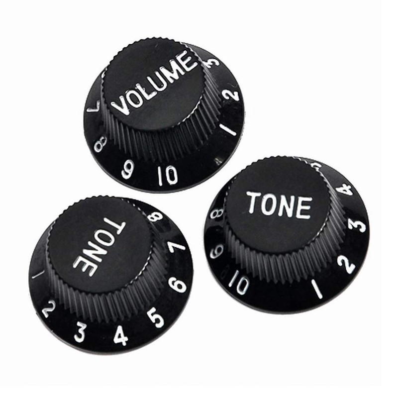 Alnicov Guitar Control Knobs 1 Volumn 2 Tone Fits Metric