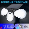 Solar Garden Lights Professional Waterproof 3 Heads Rotation High Power