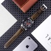 Berfine 24mm Quick Release Retro Leather Watch Band,Vintage Oil-tanned Pull-up