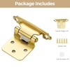 40 Pack 20 Pair Gold Cabinet Hinges - 1/2 inch