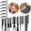 Kit 16 Cepillos Peines Cabello Peinado Peluquería Magic Clip De
