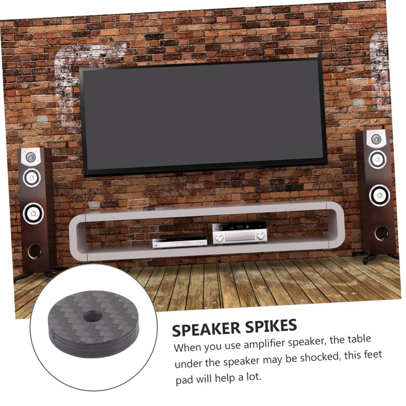 MERRYHAPY 4pcs Speaker Isolation Spikes Pads Mat Kit Speaker Spikes
