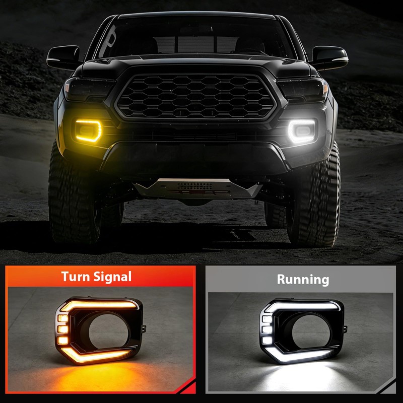 LED Daytime Running Lights Compatible With 2016-2023 Toyota Tacoma