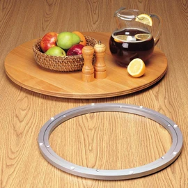 Rockler Heavy Duty Lazy Susan Swivel Stand - Heavy Duty Turntable w/Smooth 360 Degrees Rotation - Easy-to-Set Up Lazy Susan Mechanism Aluminum Spinning Plate for Large Stationary Platforms, & More