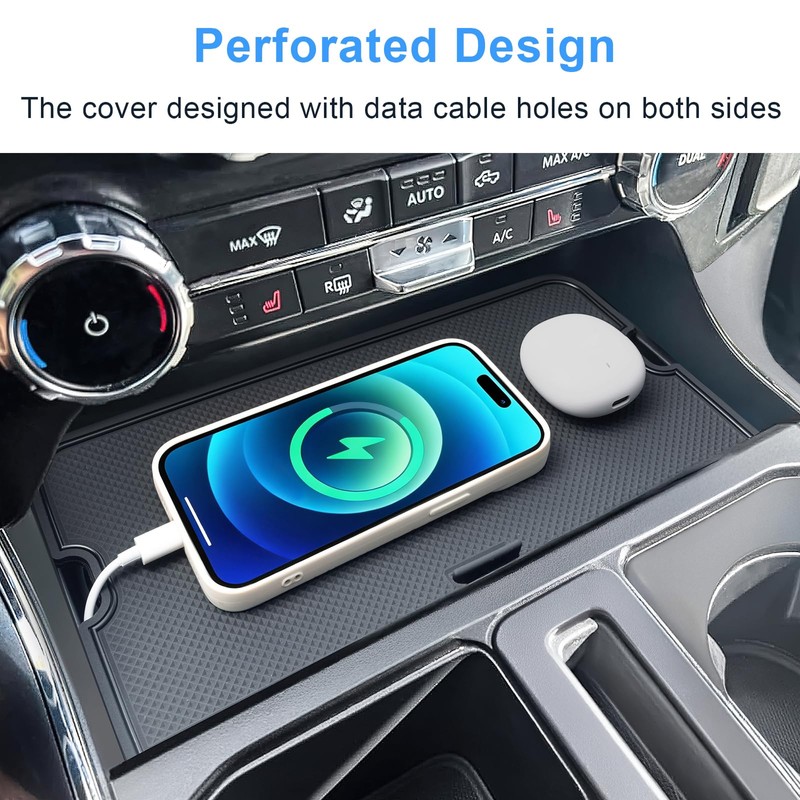 Center Console Compartment Cover for Ford F150 Accessories 2021-2025 2026/Lightning