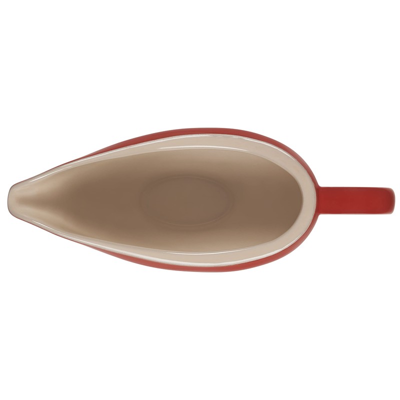 Le Creuset Heritage Stoneware Gravy Boat, Cerise