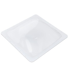 XMK RV Skylight Replacement Cover,26" x 26" RV Skylight Outer Dome for Shower Camper Food Truck Motorhome Roof Fit 22" x 22" Openings Roof Vent Cover (22"x22", Clear)