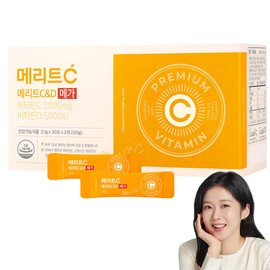 휴온스 메리트C&amp;D 메가 60포, 60회분, 1개 Huons Merit C&D Mega 60 Packs, 60 Servings, 1 Unit