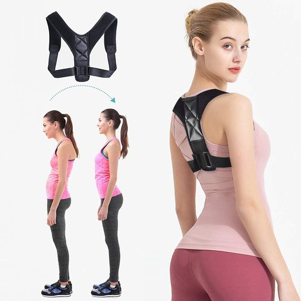 FUYERLI Posture Corrector for Men and Women with Adjustable Clavicle Brace