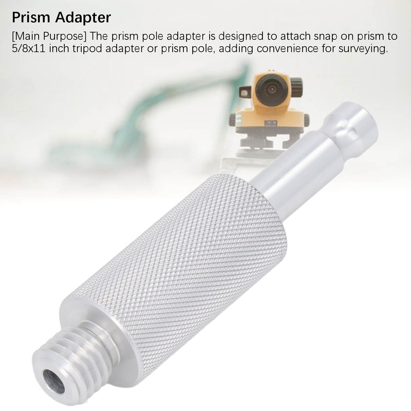 Prism Pole Adapter Extended Aluminum Alloy Snap On Prism to