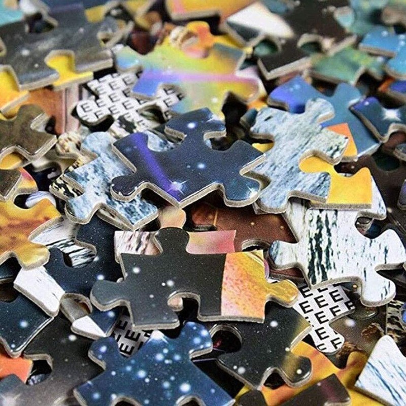 Gmuret Round Universe Puzzle, Classic Solar System Game Puzzles for