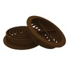 10 x Brown Plastic 70mm Round Soffit Air Vents/Upvc Push