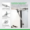 ATM® Gas pressure damper with brake for furniture and flap