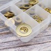 ECSiNG 180PCS Brass Flat Washer Assortment Set 8 Sizes M2