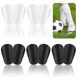 5 Pares Espinilleras Futbol Niño,10×6cm Mini Espinilleras Futbol Eva, Suave y Amortiguadora,Espinilleras Deportivas de Fútbol Niño,Equipo de Protección Futbol Niños (3 Pares Negros + 2 Pares Blancos)