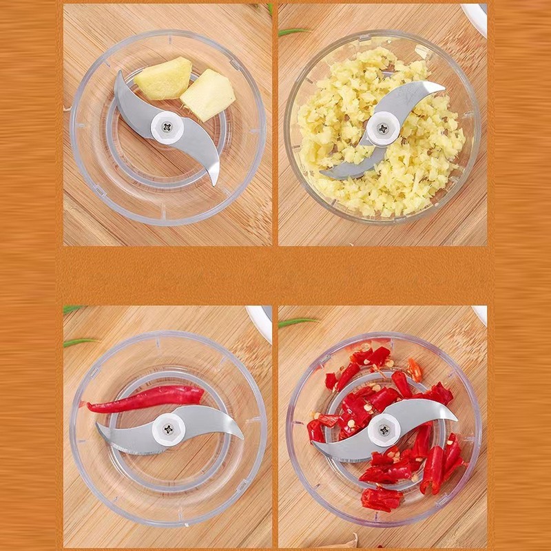 Electric Garlic Chopper 250ml Cordless Operation Multifunctional Detachable Mini Food