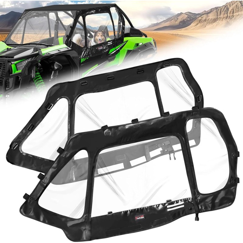 StarknightMT Upgraded Soft Upper Door Enclosure Set for 2020-2022 Kawasaki