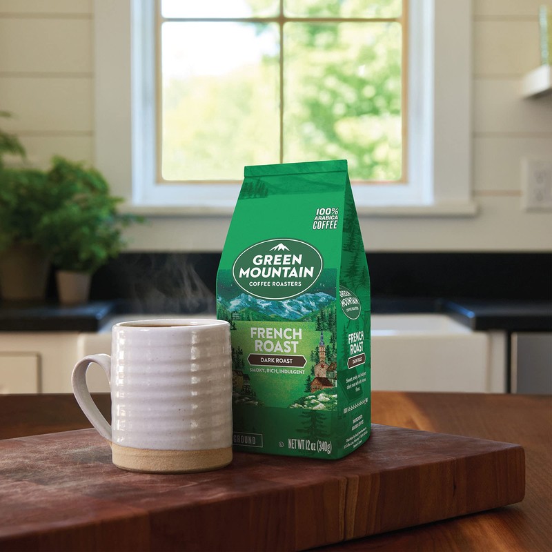 Green Mountain Coffee Roasters, French Roast, Ground Coffee, Dark Roast,