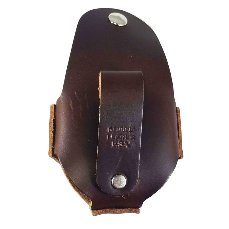 Custom Brown Come And Take It Leather Snuff Can Holder