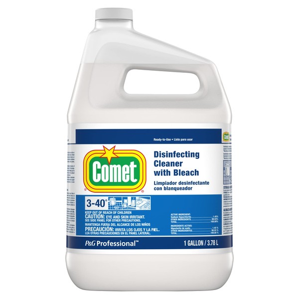 Comet® Professional Disinfecting-Sanitizing Bathroom Cleaner, 128 Oz Bottle, Case Of 3