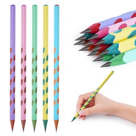 AUAUY Pencils #2 HB, 12Pcs Wood-Cased Pencils for Kids, Number 2 Pencils Cute Pencils Graphite Pencils Sketch Pencils Gift Pencils Fun Pencils for Kids, Adults, School, Office, Wedding Party-5Colors