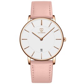 BEN NEVIS Watch, Watches for Women, Minimalist Fashion Simple Wrist Watch Analog Date with Leather Strap, Jewelry Gift for Wedding Anniversary Birthday