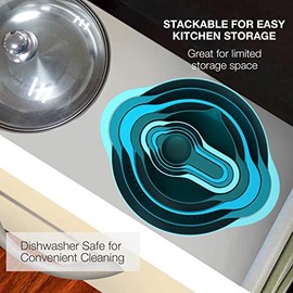 Juego de 13 piezas de cuencos para mezclar, accesorios de camping para RV, utensilio de cocina para apartamento, fcil de almacenar, incluye tazas de  