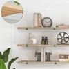 Pack of 2 Floating Shelf Brackets, Shelf Brackets Triangle White,