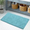 LuxUrux Bath Mat-Extra-Soft Plush Bath Shower Bathroom Rug, 1'' Chenille