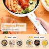 KOCASO Electric Hot Pot with Steamer, 3L Non-Stick Multi-Cooker, Dual