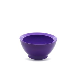 CaliBowl Non-Spill Plastic Bowl Set - 20oz Reuseable Kitchen Bowls with Concave Inner Lip and Non-Slip Base - For Cereal, Soups, Salad, Pasta and Serving - Set of 4 - Sunset Purple