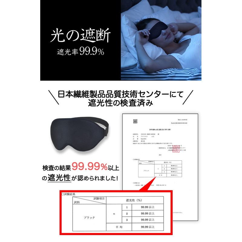 aimeve Eye Mask for Sleep, Good Sleep, Goods, Light Shading