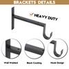 AddGrace Heavy Duty Closet Rod and Shelf Brackets 8 Inch