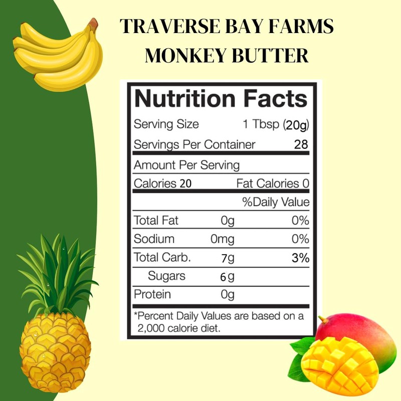 Traverse Bay Farms Fruit Jams and Butters (Monkey, 1 Jar)