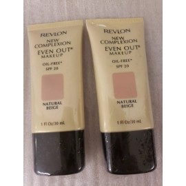 Revlon New Complexion Even Out Makeup Natural Beige 1 oz  x 2