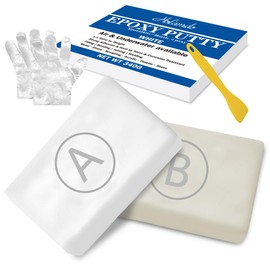 Epoxy Putty, 12oz/340g White Epoxy Sculpt Clay Fix Leaks, Cracks, Filling, Multi-Purpose Putty Stick Filler for Bonding Metal, Wood, Tile, Ceramics, Pool Plumbers Puttys Mega Adhesion & Waterproof