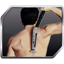 MANGROOMER - PLATINUM PRO New Back Shaver with 3 Shock Absorber Flex Heads, Power Hinge, Extreme Reach Handle & Bonus Case! (Generation 8.0), 4 Piece Set