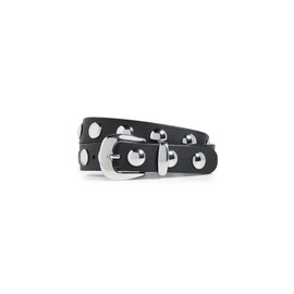 Madewell Women's Western Studded Belt, True Black, S