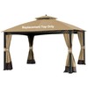 SCOCANOPY Replacement Canopy Cover for Windsor Gazebo L-GZ717PST-C, 810213583,South Hampton