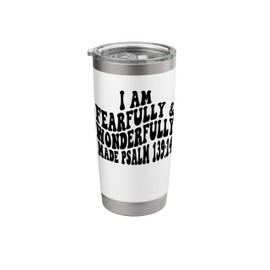 Psalm 139 14 I am fearfully and wonderfully made Retro Vinta Stainless Steel Insulated Tumbler