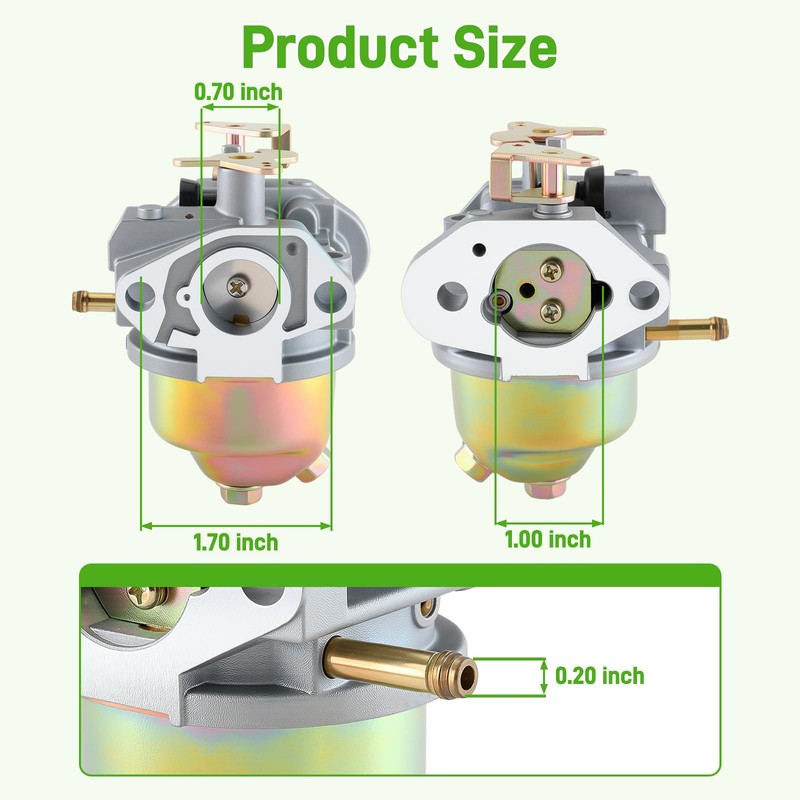 RUIXING OEM EA190V Carburetor for Subaru EA175V EA190V Yamaha MA175