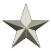 PinMart Military 3D 5 Point Silver Star Lapel Pin