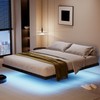 qimamo 14 Inch Floating Full Bed Frame with Smart LED