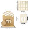 Ramadan Advent Calendar, Wooden Ramadan Countdown Calendar Creative Eid Mubarak