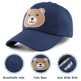 XIAOHAWANG Unisex Summer Hat Girls Sun Protection Baseball Cap Boys Peaked Cap UV Protection Baseball Cap Children's Cap Spring Summer, navy