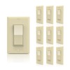 TOPELER Decorator Single Pole Light Switch, Rocker Paddle Switch with