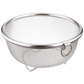 Pearl Metal HB-4071 Mini Colander, 5.1 inches (13 cm), Stainless Steel, At Aqua, Silver